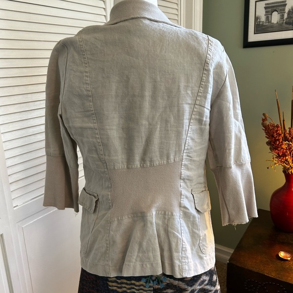 XCVI blazer size medium. Light cream color. - Picture 3 of 3